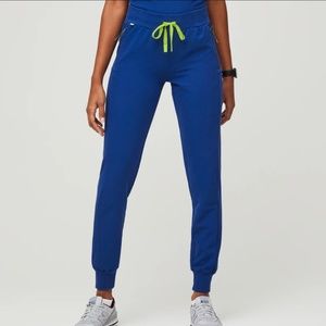 FIGS Electric Blue Cambridge Joggers L Tall